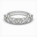 Round Half Eternity Wedding Band