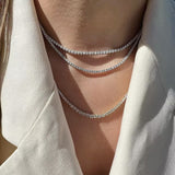 Timeless Full-Set Lab-Grown Diamond Tennis Necklace
