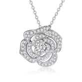 Blooming Rose Lab-Grown Diamond Necklace