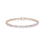 Product Description: Alternating Marquise-Cut Lab-Grown Diamond Bracelet