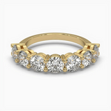 Round Half Eternity Wedding Band