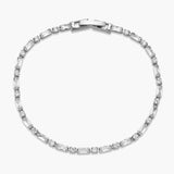 Irregular Full-Set Lab-Grown Diamond Tennis Bracelet