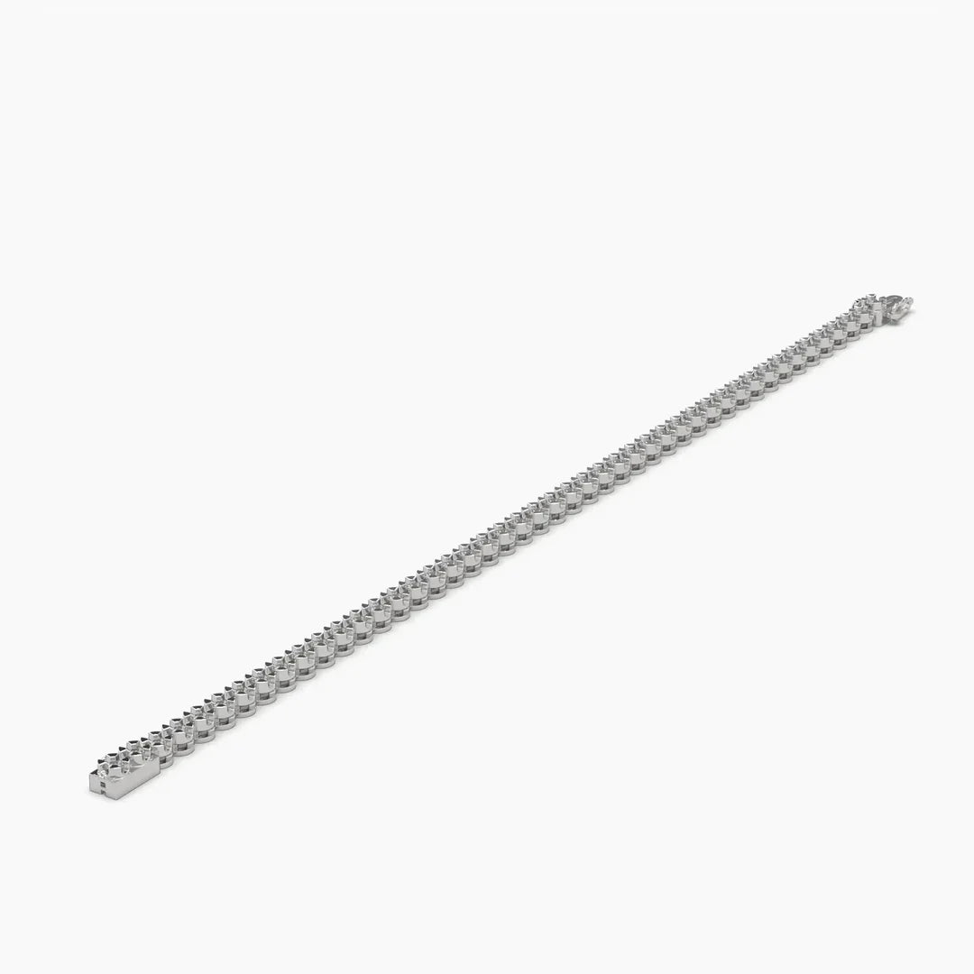 2ct Round Lab Diamond Petite Tennis Bracelet