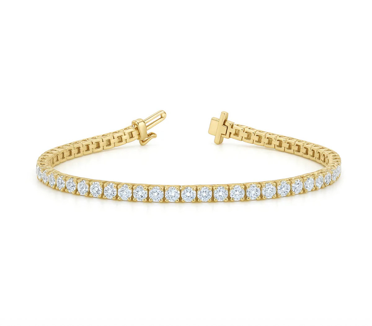 Lab Diamond Tennis Bracelet 14K Gold