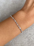 Irregular Full-Set Lab-Grown Diamond Tennis Bracelet