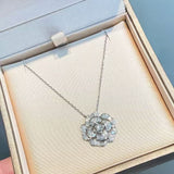 Blooming Rose Lab-Grown Diamond Necklace